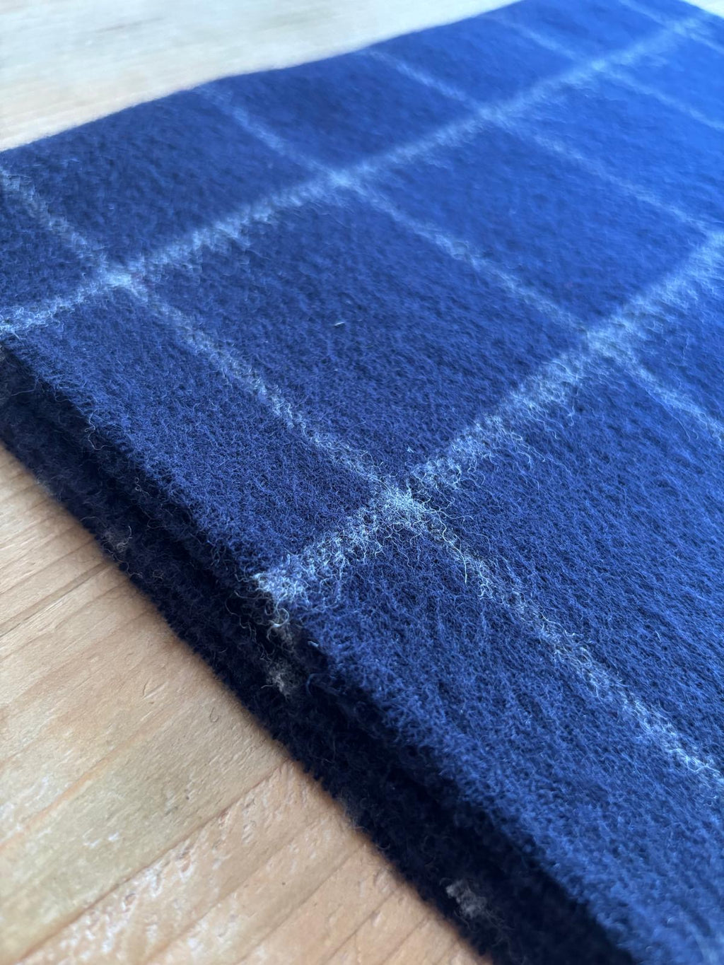 Pennine Scarf - Navy Windowpane