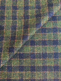 PFS055 - 100% Wool Checkerboard Tweed - Navy/Moss (4.0m)
