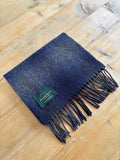 Navy Ombré Lambswool Scarf | Made in the UK