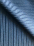 PFS012 - 100% Super 130s Wool Faille Self Stripe Suiting - Navy (3.6m)