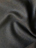 Dark Brown Melange Lambswool Jacketing Fabric, Made in England | PF270