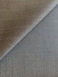 PFS027 - 100% Super 120s & Cashmere Pinstripe Twill - Brown/Black (3.5m)