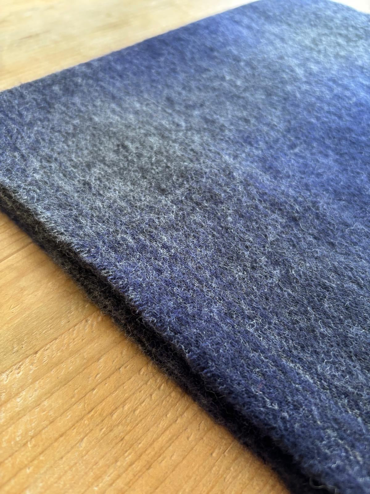 Pennine Scarf - Navy Ombré