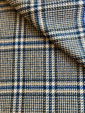 PFS054 - 100% Wool Tweed Oversized Check - White/Gold/Blue (6.0m)