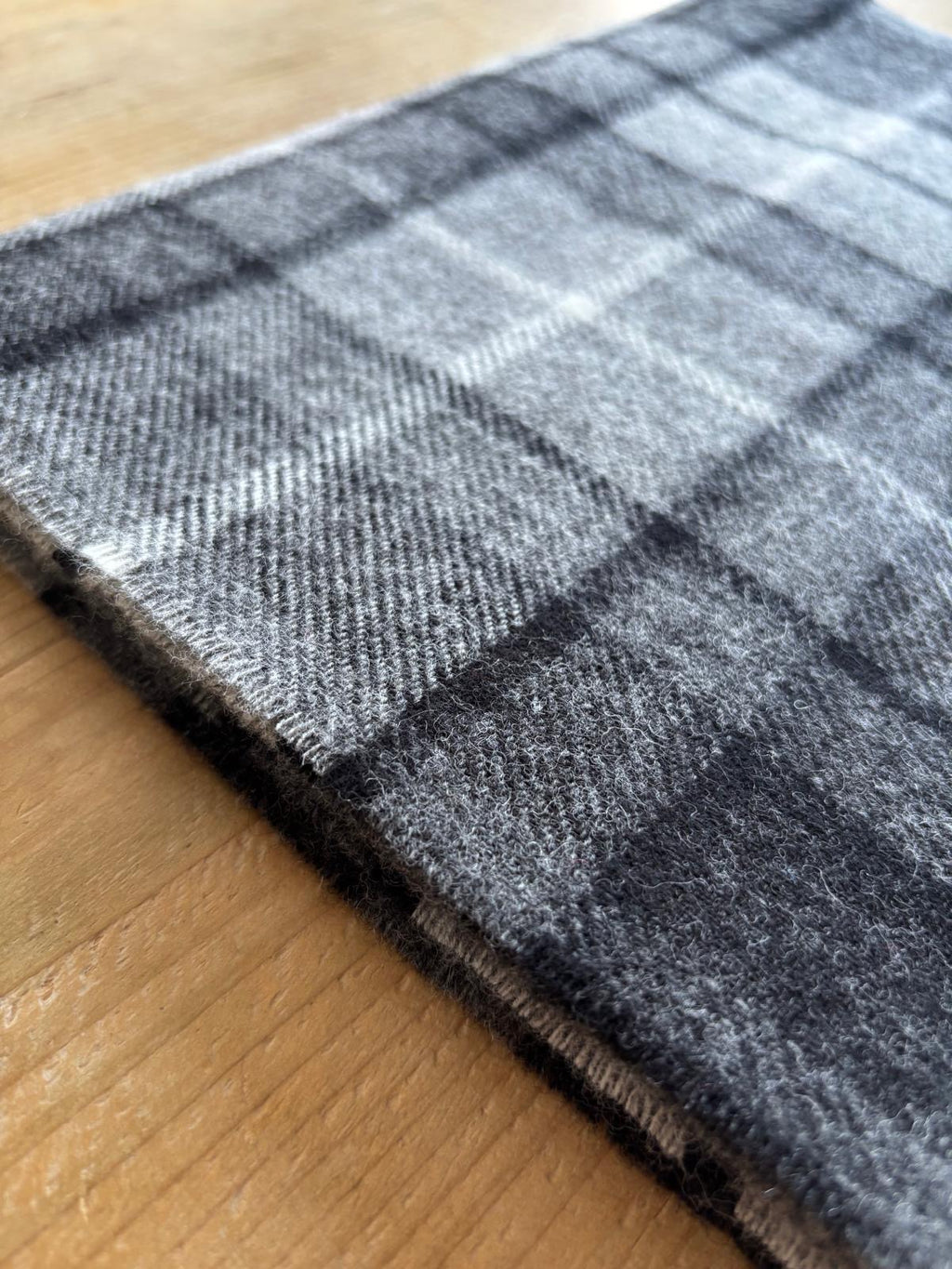 Pennine Scarf - Grey Tonal Check