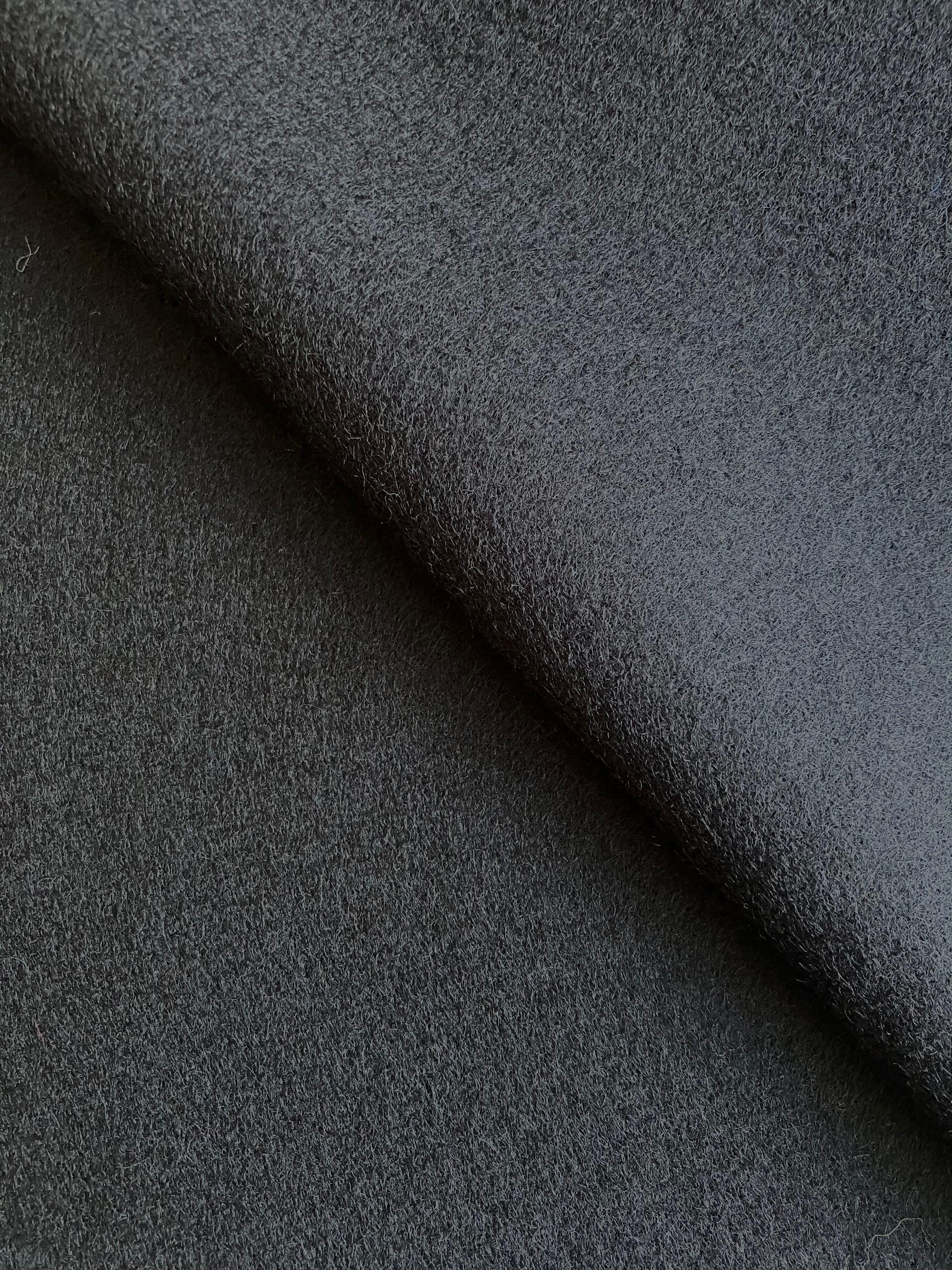 PFS062 - 100% Wool Melton - Black (5.0m)
