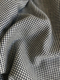 PFS077 - Pure Wool Houndstooth Suiting - Black & White (3.65m)