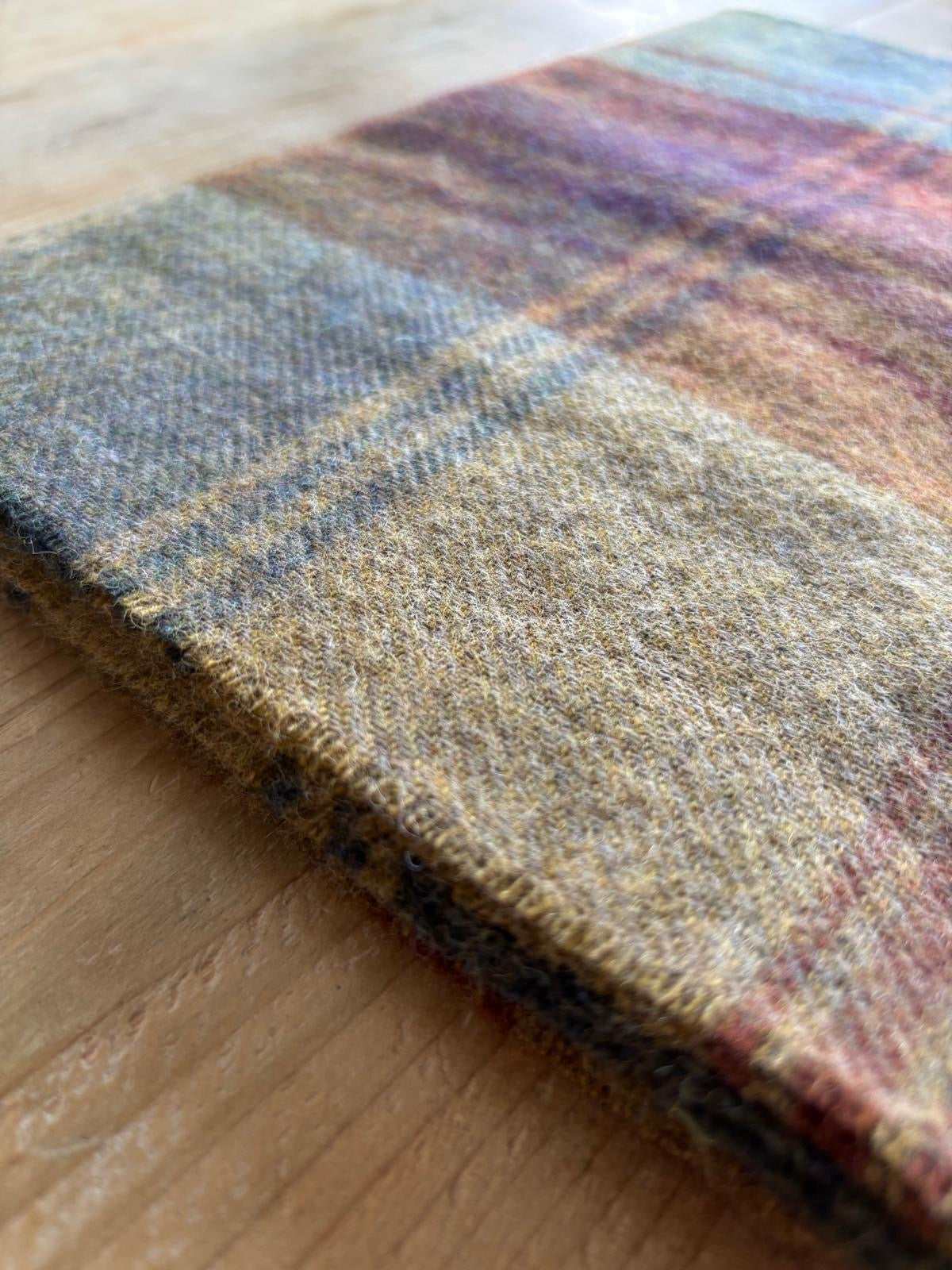 Pennine Scarf - Autumn Leaves Check
