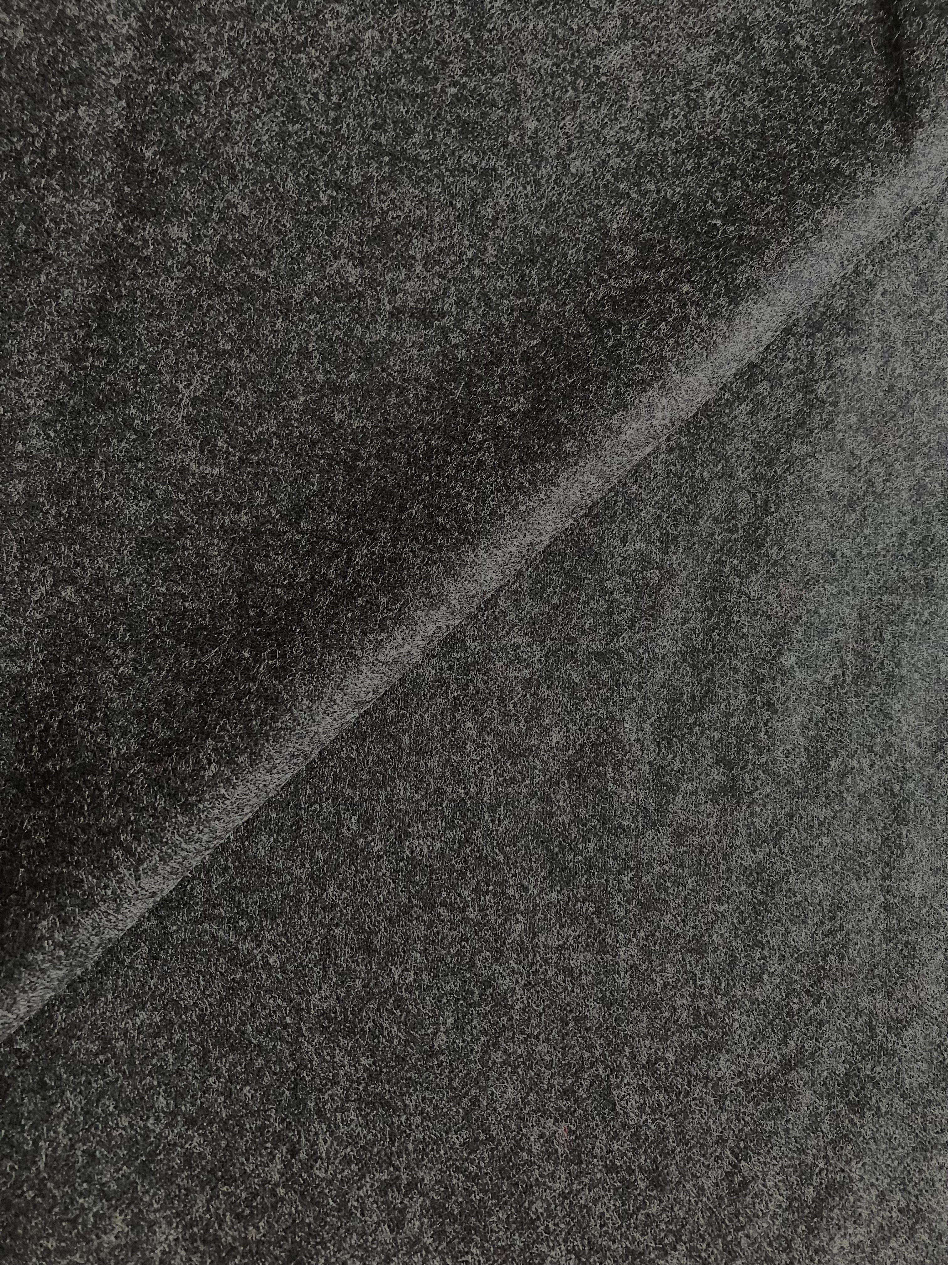 PFS048 - 100% Wool Flannel Jacketing - Charcoal