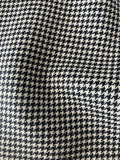 PF198 Pure Wool Puppytooth Suiting - Black/White