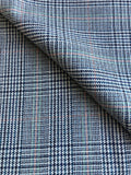 PFS053 - 100% Wool Glencheck Heavy Suiting - White/Blue/Teal/Green/Red (4.1m)