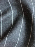 PF168 Super 120s & Cashmere Panama Suiting - Mid Grey Pinstripe