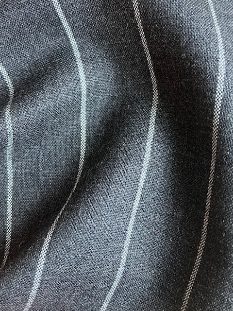 PF168 Super 120s & Cashmere Panama Suiting - Mid Grey Pinstripe