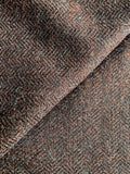 PF128 Pure Wool Herringbone Tweed - Mocha