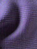 PF166 Pure Wool Worsted Glencheck - Purple